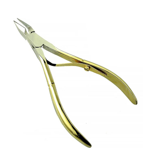 Good Supplier Durable High-Precision Gold Cuticle Clipper with Ergonomic Spring Sharp Stainless Steel Nail Clippers <b>Trimmers</b> - Product Image 1