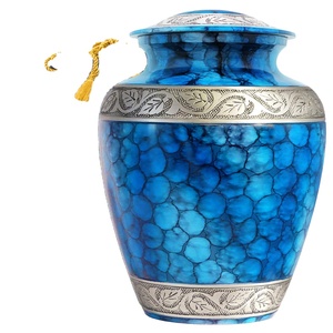 Cloud Cremation American Style Metal Urn for Adult Ashes Solid Aluminium with Colorful Finish Modern Design Funerals Memorials - Product Image 1