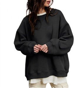 Women's Spandex/Nylon Fabric Plus Size Long Sleeves Breathable Quick Dry Anti-Wrinkle Autumn Winter Wear Sweatshirt - Product Image 1
