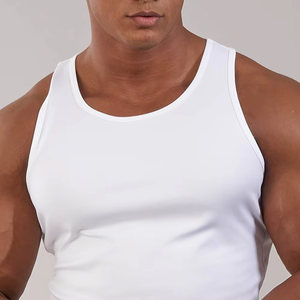 Custom Logo Top Quality New Custom OEM Gym <b>Singlet</b> Yoga Top Slim Workout <b>Men</b> Tank Tops Casual Fitness Yoga Wear - Product Image 3