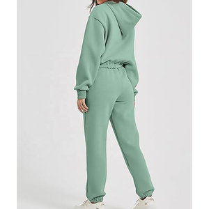 Conjunto Deportivo Informal Personalizado de Fábrica, Sudadera con Capucha para Mujer, Pantalones Deportivos, Conjuntos de Joggers, Pantalones Cargo, Trajes Deportivos Unisex - Product Image 4