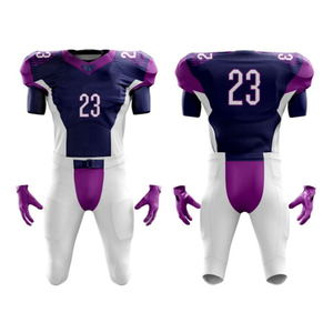 ชุดอเมริกันฟุตบอลชาย ชุดกีฬายอดนิยม ชุดอเมริกันฟุตบอลขายส่ง ชุดพิมพ์ลายแบบซับลิเมชั่นตามสั่ง - Product Image 4