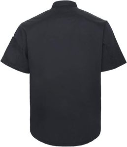 Uniformes Unisex para Chefs de Restaurante y Bar, con Logotipo Personalizado, de Poliéster y Algodón, Forro Polar, Duraderos, Manga Corta, Cierre de Botones, Impresión Digital - Product Image 3