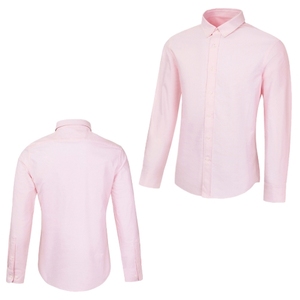 Camisa de Vestir para Mujer, 100% Algodón Popelina, Transpirable, Formal, para Oficina, con Botones, Manga Larga, Lisa/Estampada, con Logotipo Frontal - Product Image 1