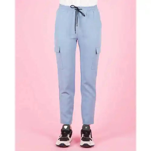 Double-Pockets Plus-Size Women Breathable Casual High-Waist Autumn Long Female Winter Fleece-Straight Trousers Pants With Laces - Product Image 6