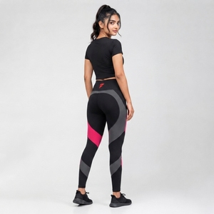 Women <b>Legging</b> Premium Yoga Pants Flexible Stretch Fabric Comfortable Construction Breathable Lightweight Design For Yoga Gym - Product Image 5