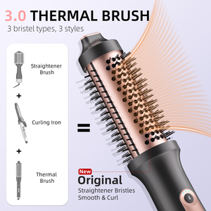 Sèche-cheveux professionnel 90000 tr/min, <span class=keywords><strong>brosse</strong></span> à air chaud haute vitesse et styler soufflant avec ions négatifs pour volume en salon - Product Image 3