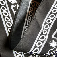 Bandana en toile personnalisée en gros, qualité supérieure, 100 % coton, écologique, design personnalisé imprimé, mouchoir carré, style hip-hop