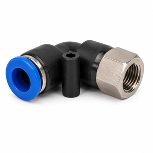 3D TECHN0 One-Touch Pneumatic <b>Quick</b> Fitting Cylinder Male Elbow Stainless Steel Lightweight Air Hose Tube <b>Connector</b> Low Speed - Product Image 3