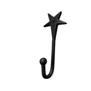 Star Design Hot Selling Art Design Aluminum <b>Wall</b> Hanger Long Self Adhesive Coat <b>Clothes</b> <b>Wall</b> Metal Hanger With black Finish - Product Image 1