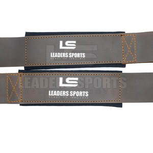 Correas de Levantamiento de Pesas de Cuero de Primera Calidad con Logotipo Personalizado, Costuras Reforzadas para un Agarre Seguro al Barra, Correas de Levantamiento de Pesas Sin Estiramiento - Product Image 4