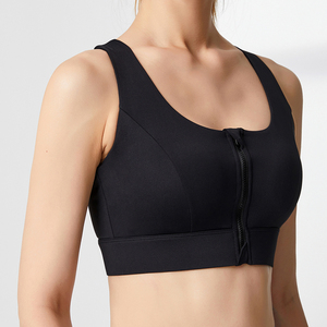 Soutien-gorge de sport haute performance à fermeture éclair, respirant, maintien élevé, pour yoga et gym, séchage rapide, écologique – Meilleure vente - Product Image 2