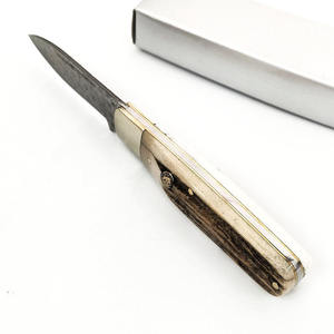 Couteau pliant multifonctionnel à lame droite en acier Damas, qualité industrielle supérieure, personnalisable OEM, portable et tranchant - Product Image 2