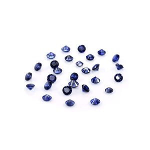 Zafiros azules de Madagascar naturales sin tratar, calibrados en forma redonda de 2 mm, piedras preciosas de zafiro azul facetadas naturales sueltas para la fabricación de joyas. - Product Image 1