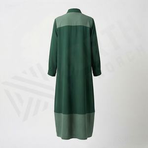 2025 OEM Kimono Abaya pour femmes musulmanes, en tissu polyester épais, doux et très extensible, col en V, manches longues, pour fêtes, Ramadan, mariages - Product Image 2