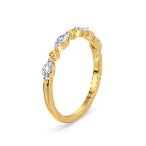Bague de cocktail de luxe en moissanite et diamant pour femme, idéale pour les fiançailles et les mariages, design minimaliste unique, trois couleurs de placage - Product Image 4