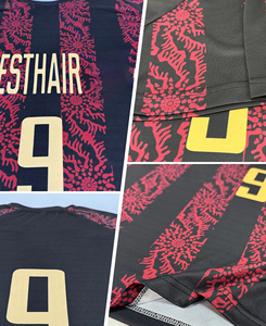High Quality Custom Unisex <b>Soccer</b> Jersey Set Black Red Solid Sublimated Print Wicking Short Sleeve Athletic Fit 100% Polyester - Product Image 5