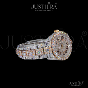 Reloj de Marca con Incrustaciones de Diamantes Moissanite, Estilo Hiphop, en Plata 925, Ideal para Regalo de Compromiso, Boda o Aniversario - Product Image 3