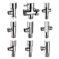 Robinet d'angle WC 1/2 pouce en laiton, prix usine, moderne et écologique, pour cuisine et salle de bain