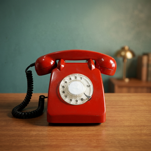 Téléphone rotatif vintage en laiton, téléphone fixe rétro, téléphone de bureau antique noir pour la décoration de la maison ou du bureau - Product Image 5