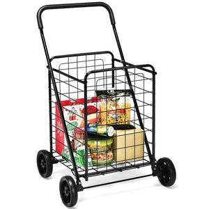 Carrello Pieghevole Portatile per Spesa e Bucato, Pratico Carrello Utilitario per Acquisti - Product Image 1