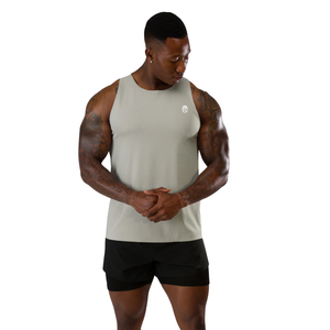 Camiseta sin mangas de titanio para hombre, ajuste muscular, para gimnasio, entrenamiento, fitness, rendimiento deportivo, chaleco deportivo, OEM, al por mayor - Product Image 4