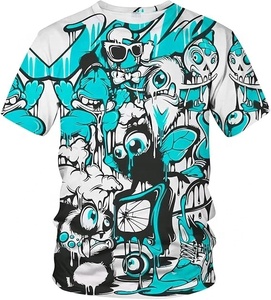 เสื้อยืดผู้ชายลายกราฟิกฉลามหน้าร้อน ผ้าตาข่ายระบายอากาศ กันลม แห้งเร็ว เป็นมิตรกับสิ่งแวดล้อม แขนสั้น สไตล์ลำลอง แบบยูนิเซ็กส์ - Product Image 2