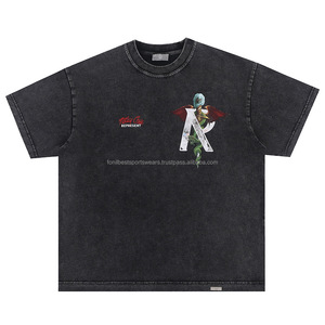 T-shirt noir surdimensionné pour homme avec imprimé dragon et lettre A, style streetwear, col rond, manches courtes, 100% coton jersey. - Product Image 1