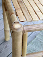 Chaise de salle à manger en bambou naturel, chaise en bambou faite à la main, meubles en bambou écologiques pour salle à manger, cuisine, café, restaurant