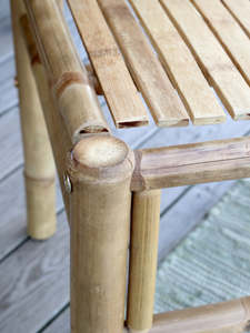 Natural Bamboo Dining <b>Chair</b> Handmade Bamboo <b>Chair</b> Eco Friendly Bamboo Furniture for Dining Room Kitchen Cafe Restaurant - Product Image 3