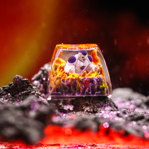 Keycaps Mystiques Anime, Keycaps Artisanaux Personnalisés, Keycaps Anime Mignons, Keycaps Verts, Ensemble de Keycaps, Keycaps en Résine - Product Image 1