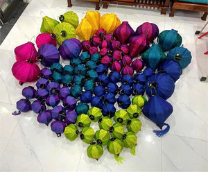 Farol de Tela Retro para el Festival del Medio Otoño, Decoración para Jardín, Farol Colgante de Seda, Faroles Orientales Antiguos para Exteriores 2026 - Product Image 5