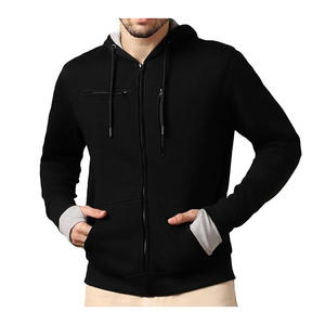 Sweat à capuche zippé pour homme de qualité supérieure, 100% coton, hiver, impression personnalisée OEM/ODM, MOQ, livraison rapide, service mondial - Product Image 6