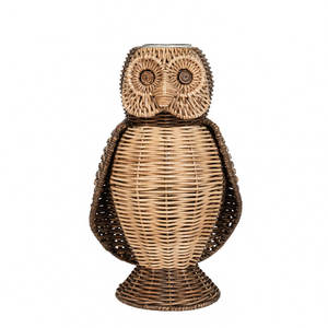 Vase de table tissé hibou de saule accessoire décoratif pour la maison - Product Image 1