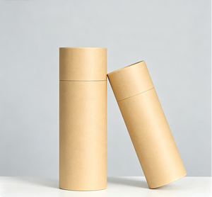 Customized Logo Customized Color Kraft <b>Spot</b> <b>Uv</b> Kraft Paper Tube For Lip Balm - Product Image 3