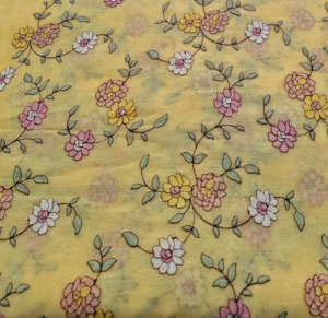 Tela de Bordado Premium con Textura de Malta, Tela de Poliéster Suave con Malla de Georgette y Encaje, Estampado Floral, Tela de Diseño para Vestidos de Novia - Product Image 4