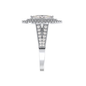 Anillos de Compromiso Solitarios de Lujo REYES, Precio al por Mayor, Oro Blanco de 14K, Corte Marquesa, Diamante Cultivado en Laboratorio de 1.6 Quilates, Joyería Fina - Product Image 3