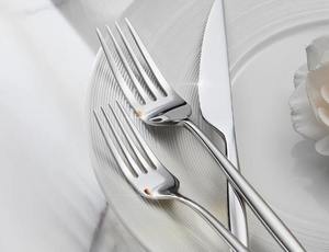 Ensemble de couverts de luxe en acier inoxydable, résistant à la rouille, fourchette, couteau, cuillère, pour table à manger, au meilleur prix - Product Image 2