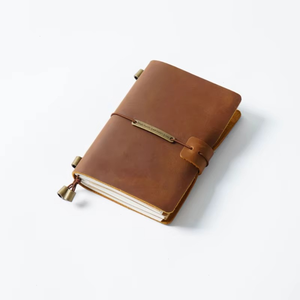 Cuaderno de Viaje Hecho a Mano con Cubierta de Cuero Genuino Vintage, Elegante Cuaderno de Dibujo, Organizador, Agenda, Diario, Estilo de Tapa Dura - Product Image 5