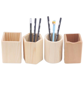 Porte-crayons en bois, support à stylos en bois - Product Image 6