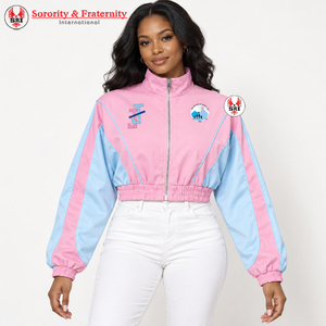 Chaqueta Cortavientos de Cuero Acolchada Jack and Jill of America, Ligera, Informal, Moderna, para Mujer - Product Image 1