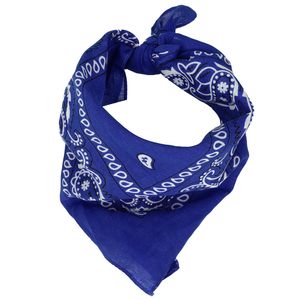 Custom Logo Cotton Paisley Bandana 22x22 Inch Soft Breathable Square <b>Scarf</b> Wholesale OEM ODM Manufacturer Bulk Supply Vendor - Product Image 2