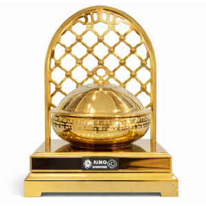 Stainless steel pani-puri matka with a <b>stand</b> - Product Image 5