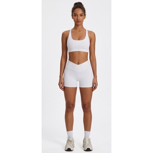 Women High Waist Seamless Spandex Sport <b>Leggings</b> <b>White</b> Knitted Stretch Breathable Quick Dry All Seasons Workout Wear - Product Image 1