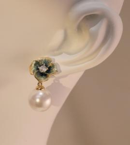 आर्गेंट स्टर्लिंग 925 प्लाको या बाइen बुकल डी 'ओरिली' ई-मेल ब्ल्यूम, पेले एट ज़िरकॉन बिजोक्स - Product Image 6