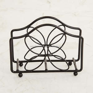 Support de serviette en métal élégant et luxueux, fourni directement par l'usine, emballage personnalisé pour la décoration de table de mariage et d'hôtel, exportation - Product Image 3