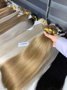 Extensions de cheveux humains vierges vietnamiens teints de qualité supérieure, pré-collées, à pointes plates, 500 grammes, prix de gros # PLA02 Couleur - Product Image 4