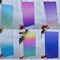 Feuille acrylique dégradée personnalisée Changhong PMMA, impression UV à effet d'eau colorée pour panneaux publicitaires et personnalisation périphérique