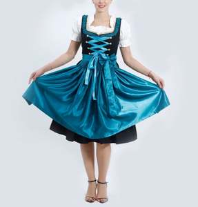 Robe traditionnelle bavaroise Dirndl, tenue allemande Trachten pour l'Oktoberfest, costume folklorique alpin pour femmes - Product Image 5