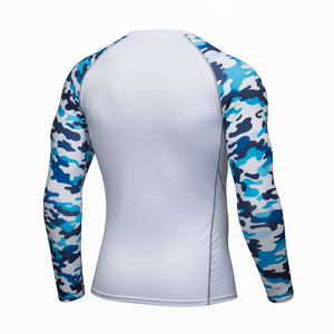 Custom Sublimation Printed UV Protection Compression Shirt Surfing Bjj MMA Spandex Rash Guard Adult Kids Jiu Jitsu Rashguard - Product Image 3